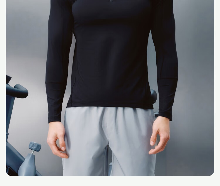 JD Original Summer Sports T-Shirt for Men, Running Fitness Training Base Layer Long-Sleeve Quick-Dry Top Premium Clothing, Black XL 3