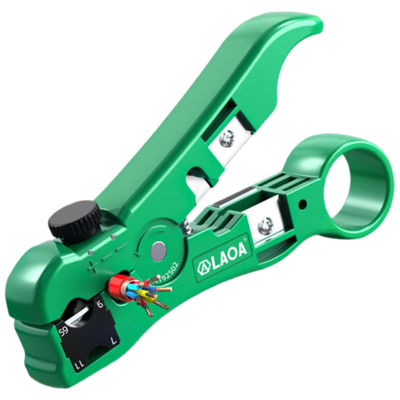 LAOA LA192502 Adjustable Network Wire Stripper Coaxial Cable Stripping Tool Household Wire Cutter