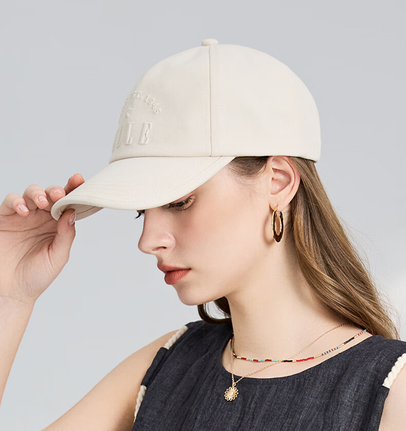 ELLE Sunscreen Baseball Cap Women Outdoor Sunshade Hat Men Couple Adjustable Large Head Pure Cotton Duckbill Gift 9