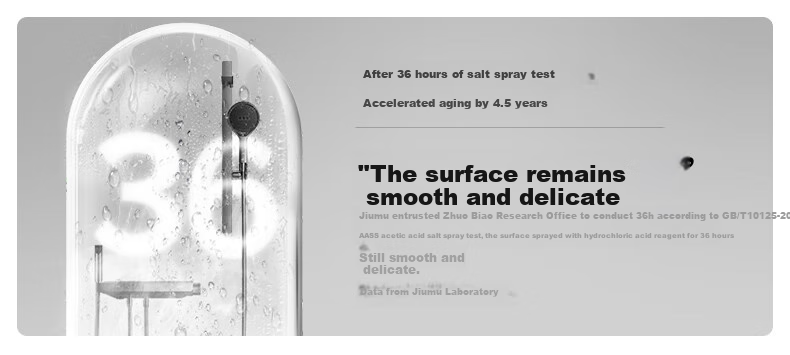 JOMOO Shower Set with Piano Key Temperature Control, Separate Shower Head IMAX Silk Rain Youth Edition 25048-695/HBS 36