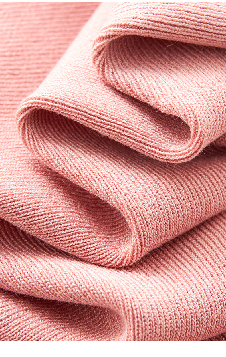 YANYEE Pink Versatile Knit Sweater for Women, 2025 Early Spring Simple Elegant Slimming V-Neck Long Sleeve Top, Pink, Size S 14