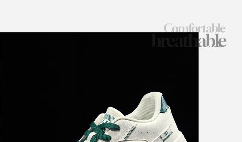 361° Men's Sports Shoes Soda Autumn Mesh Breathable Lightweight White Sneakers 672516626-4 8