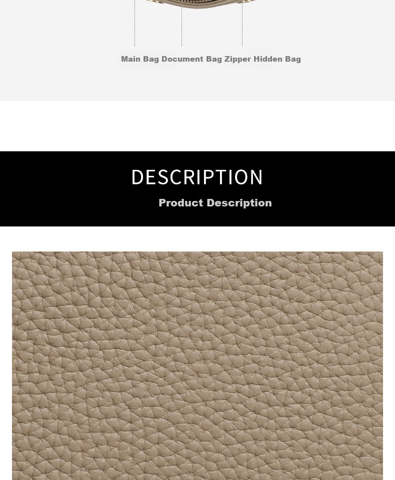C.BANNER Top-Grain Leather Handbag, Women's Crossbody Bag, Shoulder Bag, Commuter Light Luxury Birthday Mother's Day Gift, Practical Present for Mom 3