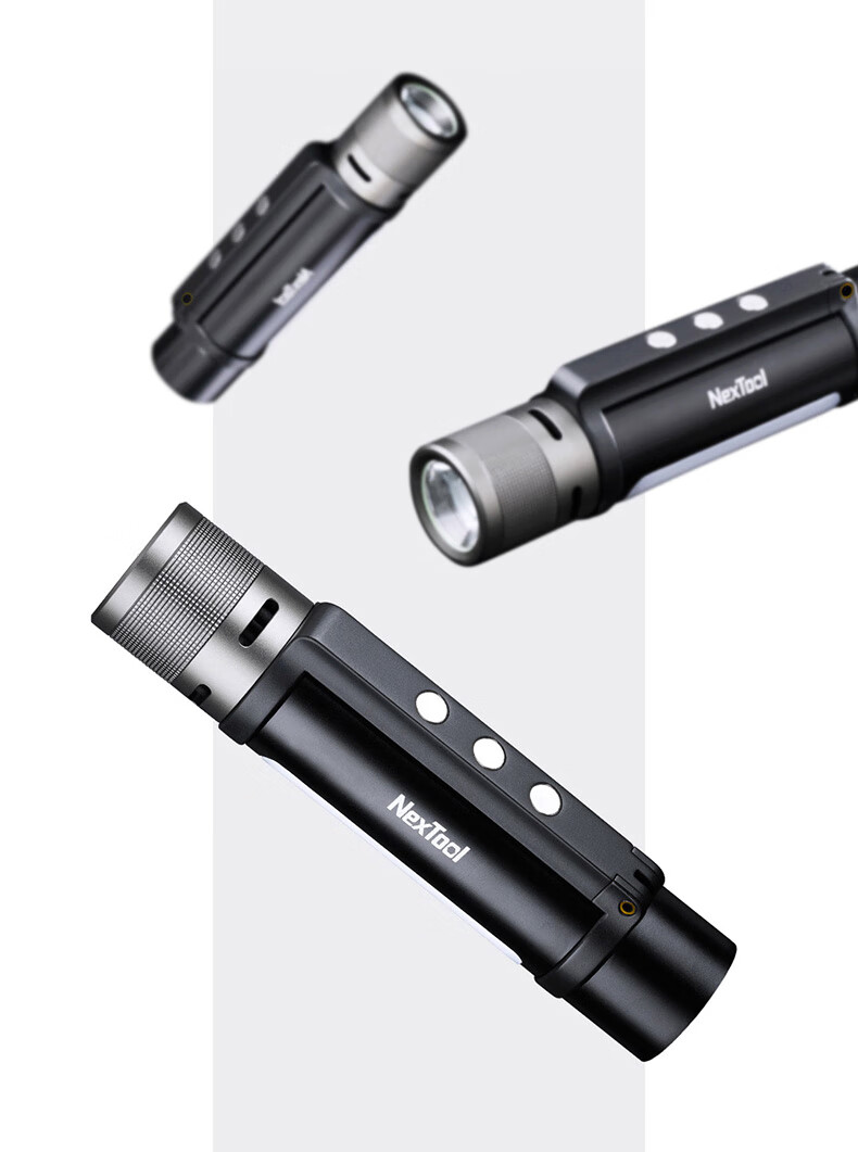NexTool Outdoor Home Thunder Six-in-One Multifunctional High-Power Flashlight Zoomable Long-Range LED Emergency Light Type-C 5