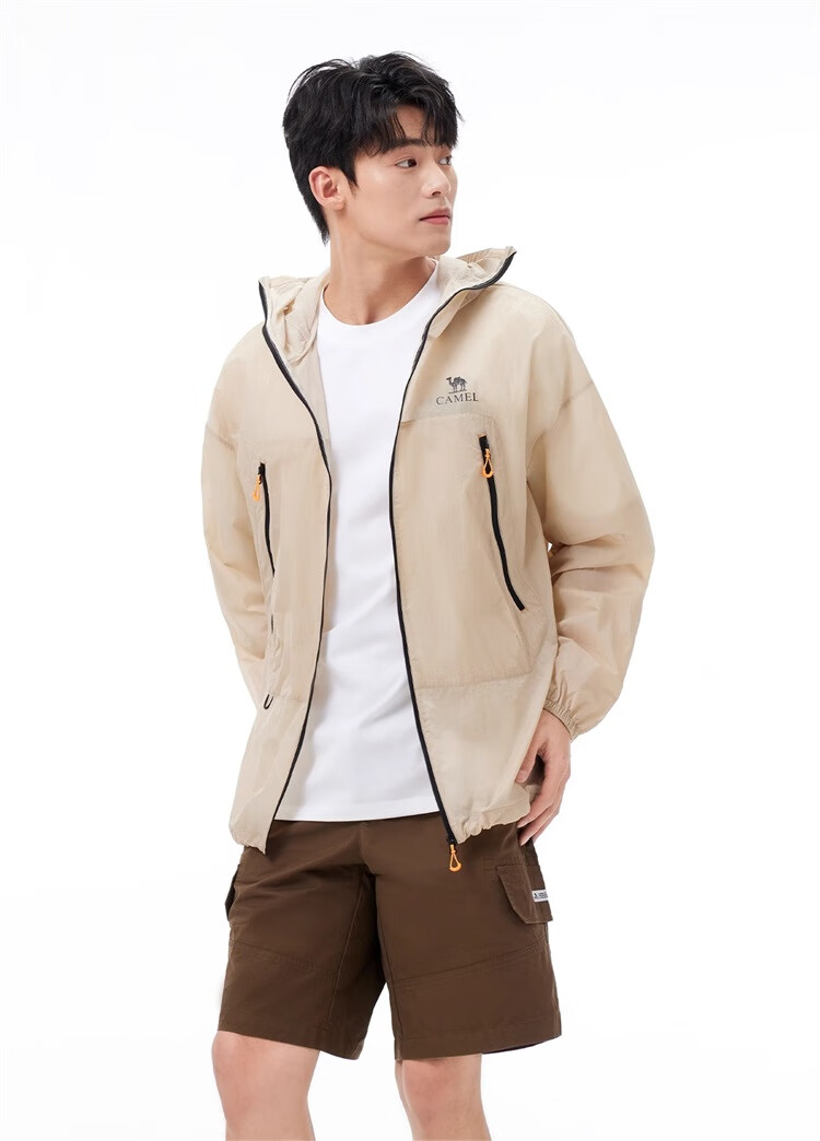 CAMEL Outdoor Sunscreen Jacket Unisex Spring Summer UV Protection Lightweight Coat [Wang Junkai Edition] 23