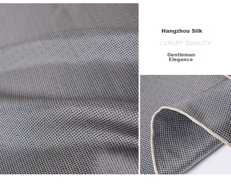 Hangsifu Silk Scarf, Square Scarf, Neck Warmer, Business Casual Tie, Gift for Husband Or Father on Birthday Or Holiday, Brow 11