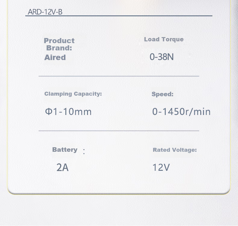 Airuide Electric Drill, Household Rechargeable Drill, Electric Screwdriver, Lithium Battery Pistol Drill, Power Screwdriver, Electric Tool 7