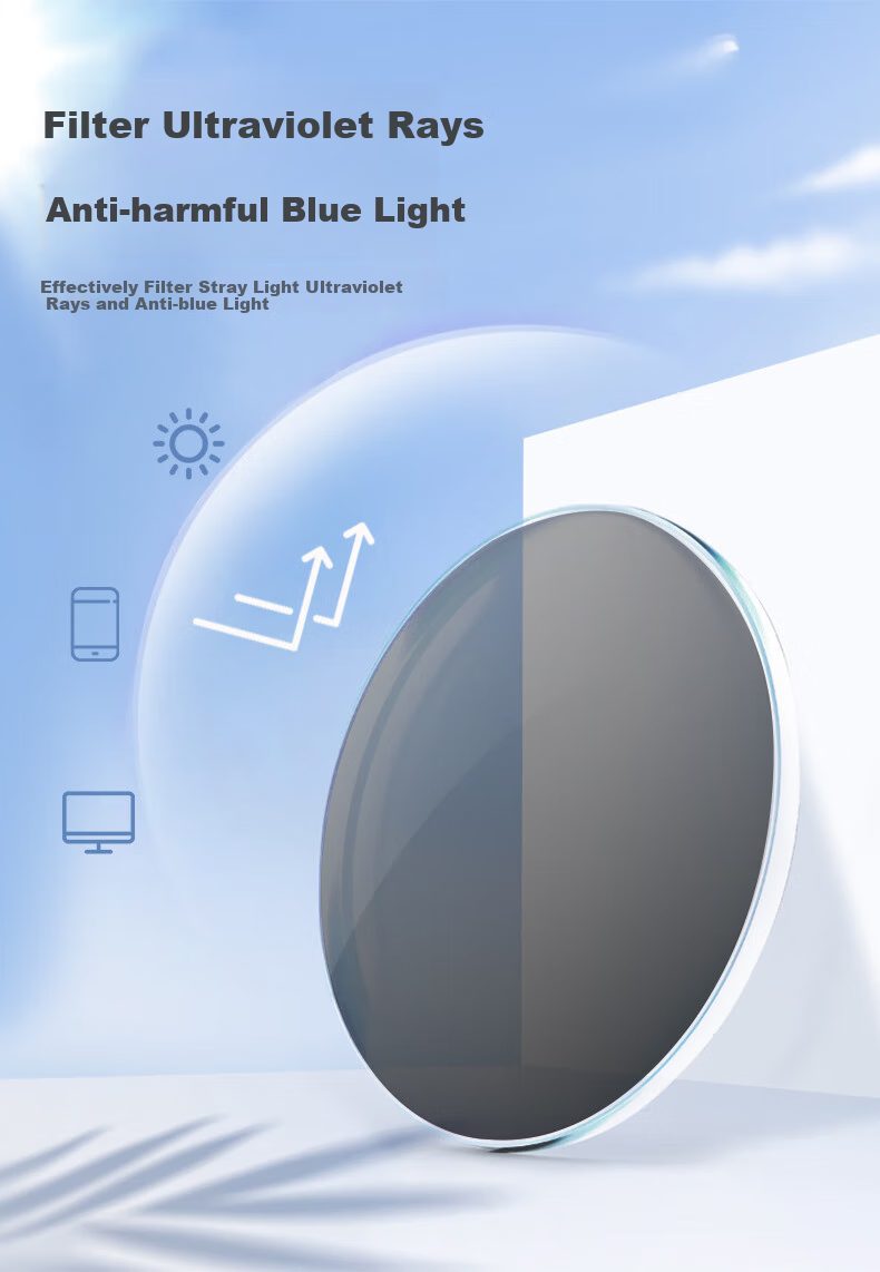 Jingbang Myopia Sports Glasses for Men, Anti-Blue Light Photochromic, Imported Materials EMS Ultra-Light Customizable Eyeglass Frames 60057 4