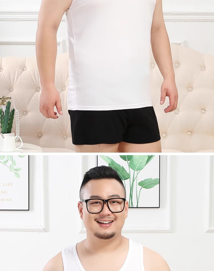 Hengyuanxiang [100% Pure Cotton] Men's Tank Top, Autumn Season, Middle-Aged And Elderly, Large Size, Loose Fit, Antibacterial, Sweat-Absorbing, Sports Undershirt for Me 11