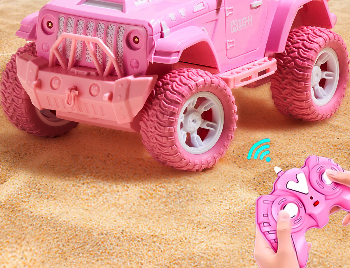 Kuangyeqishi Children's Remote Control Car Toy for Girls Aged 3-6 And 7-10 Years Old, Four-Wheel Drive Electric Car Toy, Birthday Gift 4