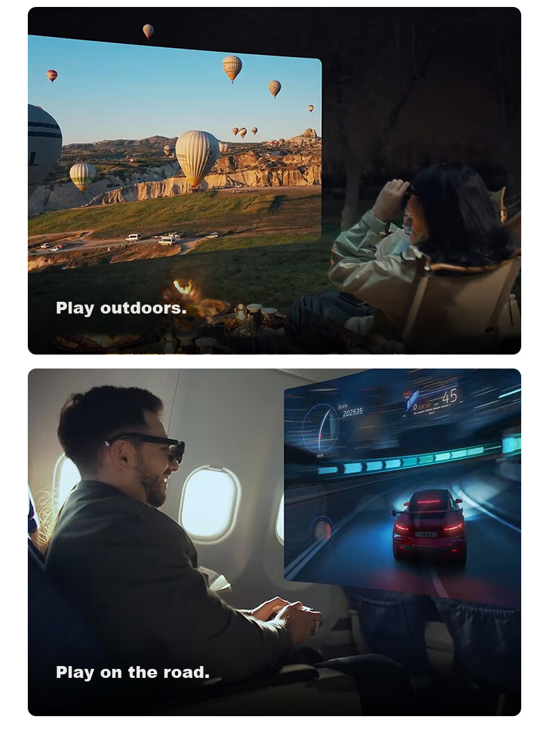 ROKID Station2 Smart Glasses, AR Glasses, AI Intelligent Device, Spatial Computing Terminal, Screen Casting, Non-VR Glasses 3