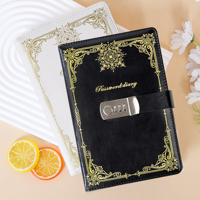 Weimei Password Lock Notebook A5 Password Diary Lockable Portable 25K High-Quality Thick 100-Page Journal Customizable Logo
