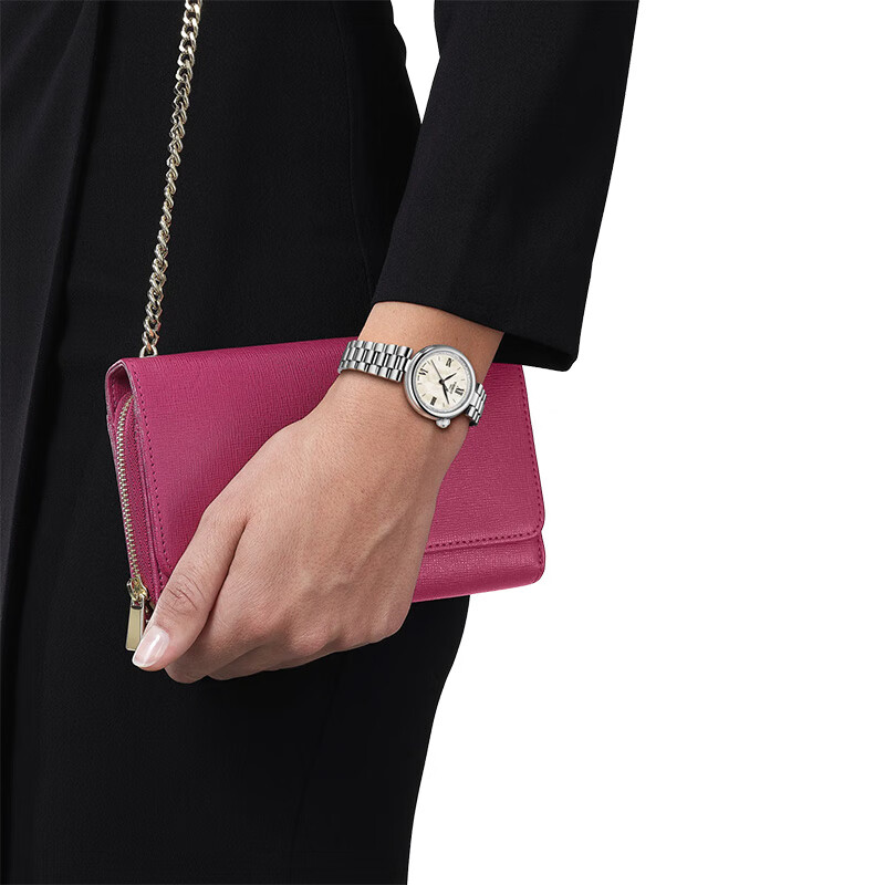 TISSOT Le Locle Series Starlight Women's Watch, Swiss Quartz Ladies Steel Strap Wristwatch, Fashionable Timepiece, Birthday Gift