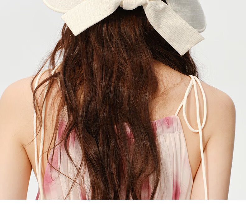 CACUSS Sun Hat for Women, Summer Sweet Face-Slimming Straw Hat, Casual Fisherman Hat, Beige 18