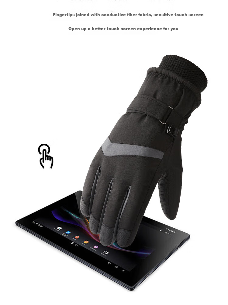 BWNK Motorcycle Gloves for Men And Women, Anti-Fall Windproof Riding Gloves, Outdoor Equipment, All-Season Universal Anti-Fall Touchscreen Compatible 8