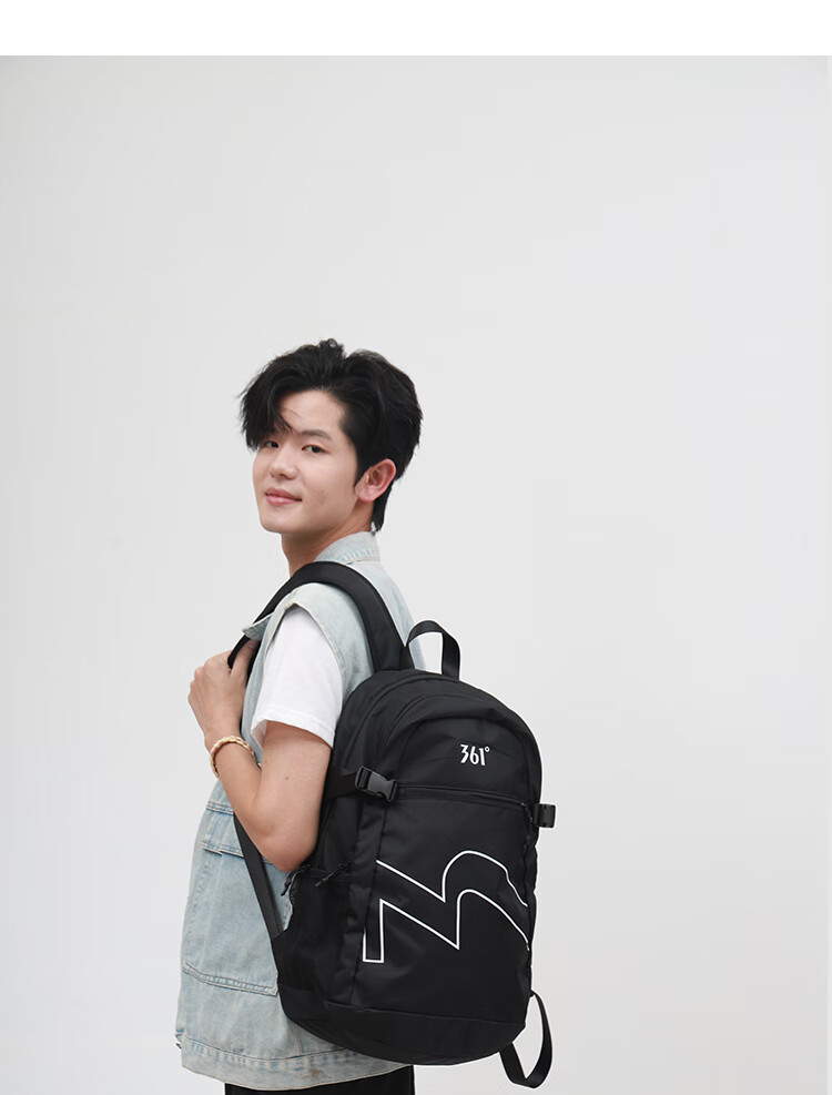 361° Outdoor Backpack for Men And Women, Lightweight Hiking Bag, Large Capacity Travel Backpack, Versatile Laptop Bag for Students, Black 5