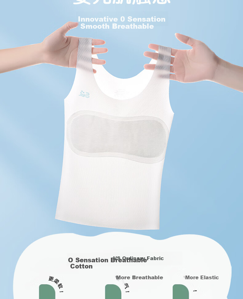 Ailier&ouluola Girls' Underwear for Ages 9-12, Puberty Training Bra Camisole Undershirt for Primary And Secondary School Students, Long Style, White, 4XL 6