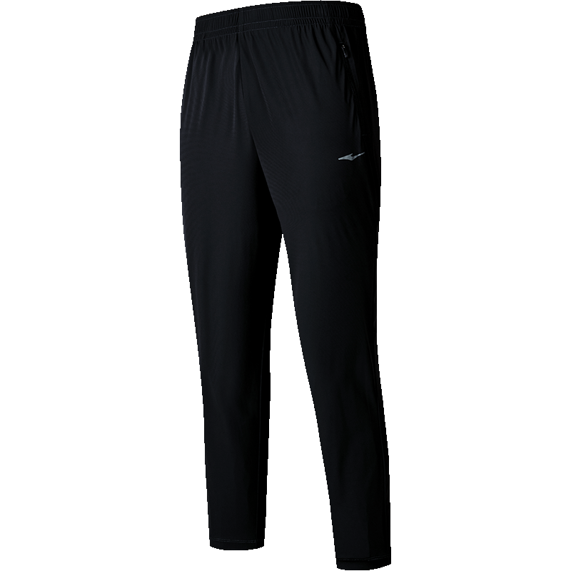 ERKE Men's Sports Pants, Spring Knitted Three-Quarter Length Trousers, Moisture-Wicking Loose Straight-Leg Pants, Versatile Outdoor Casual Men's Pants