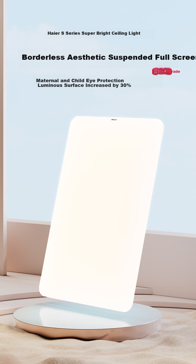 Haier Ceiling LED Light Full Spectrum Eye Protection Living Room Lamp High Brightness Energy Saving Lighting Fixture [Installation Included] 1