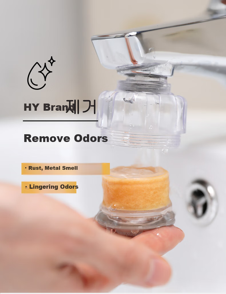 Aroma Sense Faucet Filter, Faucet Aerator, Water Purifier, VC Chlorine Removal, Anti-Splash, Pressure Boosting PR100 5