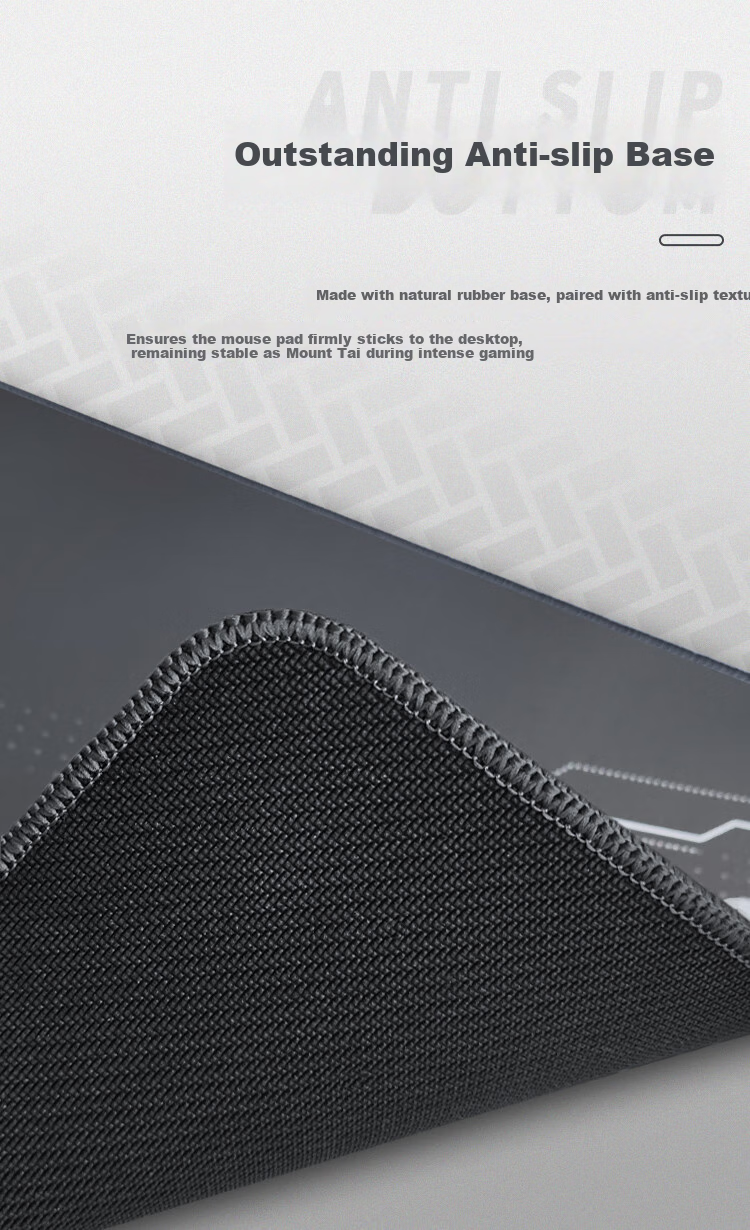 AOC Waterproof Nylon Mouse Pad, 460*400*4mm, High-Density Nylon Fabric Surface, Stitched Edge, Anti-Slip, M15593 Source Point, E-Sports, Smooth, Gaming 5