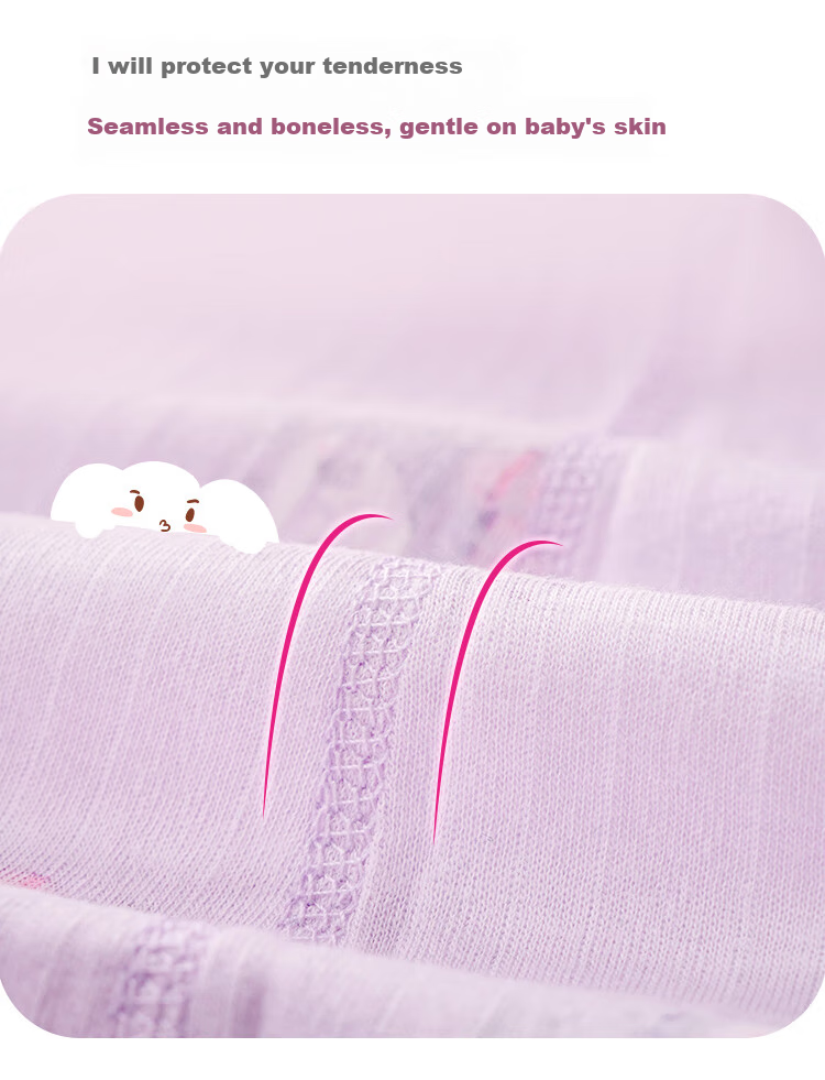 DEESHA Baby Romper, Newborn Spring And Summer Thin Onesie Bodysuit, Cake Rabbit (Pink), 73cm 5