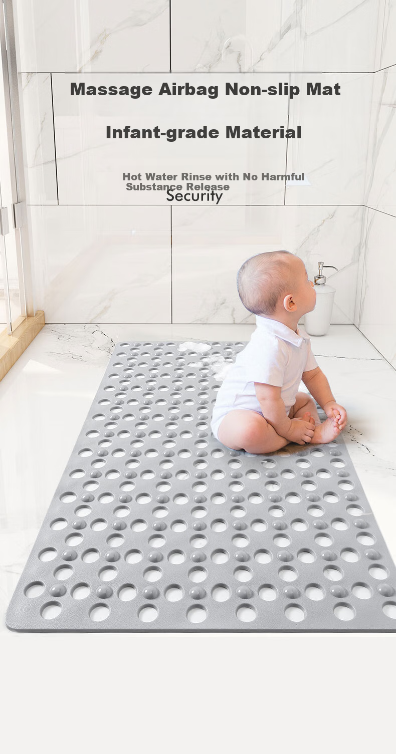 Qiqijia Home Bathroom Non-Slip Mat, Shower Room Bathing Foot Mat, Toilet Large Mat, Bathroom Children's Waterproof Anti-Fall Floor Mat 1