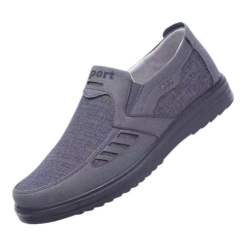 YUZHAOLIN Casual Shoes, Traditional Beijing Cloth Shoes, Slip-On for Middle-Aged And Elderly Men, Work Shoes, Men's Flats, Y1S-1007, Size 44
