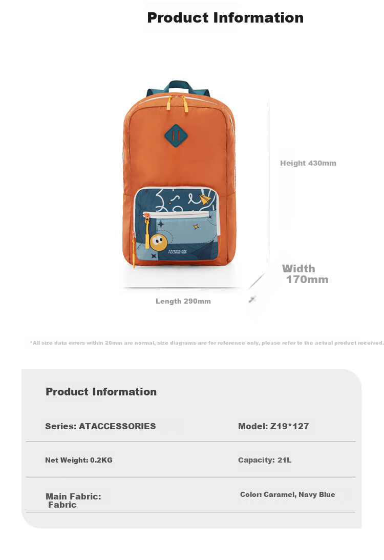 AMERICAN TOURISTER Backpack, Business Folding Laptop Bag, Casual Travel Bag, Multifunctional Backpack, Z19 Navy Blue 4