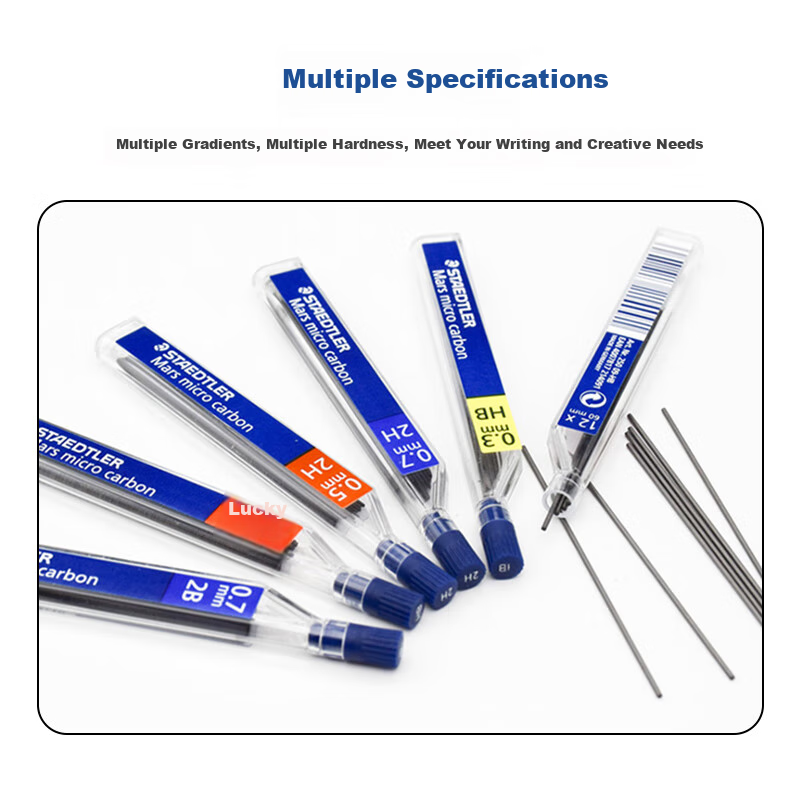 施德楼（STAEDTLER）自动铅笔替芯 B/0.5mm石墨铅芯 学生开学考试必备活动铅芯不易断250-12根/盒