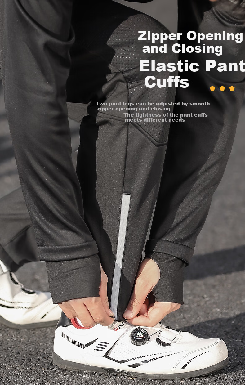 WestBiking WestBiking Autumn And Winter Bicycle Riding Jacket Long-Sleeve Set, Warm Fleece-Lined Cycling Sportswear 7