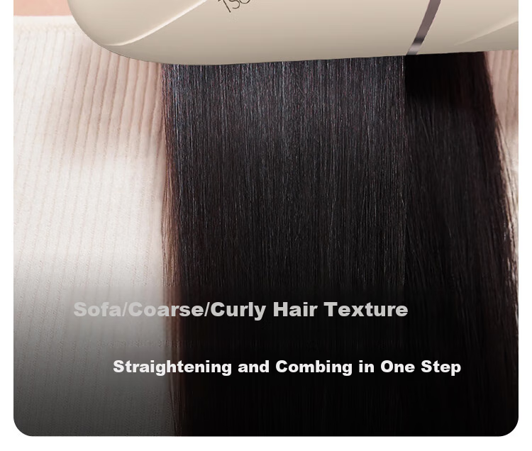 TSUYAGLA Detachable Straight Hair Brush with Negative Ion Styling, 4 Rows of Dense Teeth, 6 Billion Plasma Quick Styling, Hair-Friendly, Anti-Frizz, Birthday Gift for Girlfriend, T607 White 13