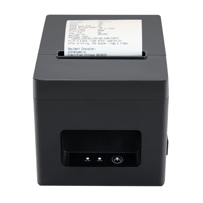 Dongwei 80mm Thermal Receipt Printer for Restaurant Hotel Kitchen Meituan Takeout Supermarket Milk Tea Shop Cash Register with Auto Paper Cutter USB