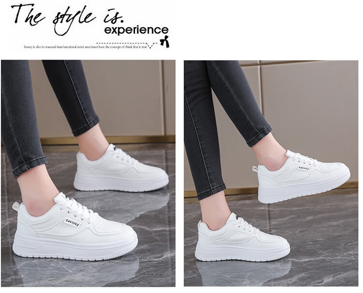 TonLion Women's Shoes, Summer 2026 White Sneakers, Korean-Style Student Skateboard Shoes for Women, Casual Sports Shoes, Beige, Size 35 17