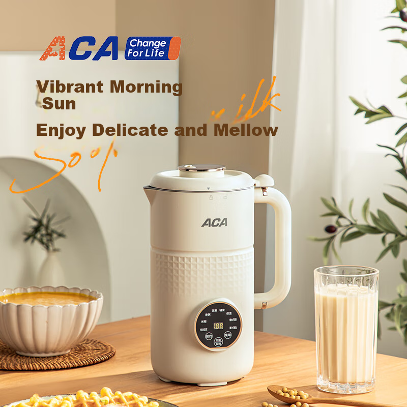 ACA ADY-G80PB16DR Heating Blender, 800ml Capacity, White Color, Ivory White