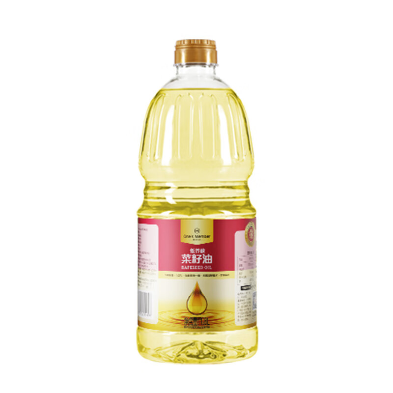 1号会员店食用油【保真菜籽油】低芥酸菜籽油1.8L 非转基因 京东自营
