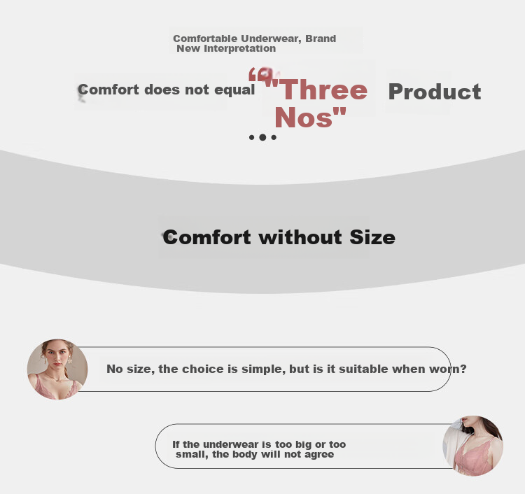 Ordifen Women's Wireless Push-Up Bra Set, Breathable Lace Antibacterial Bra for Small Breasts, Enhancing Brassiere XB1540 4