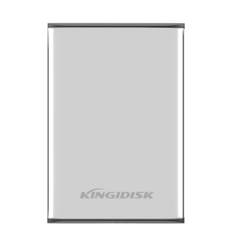 Heijiachong (KINGIDISK) 1TB USB3.0 Portable Hard Drive, SLIM Series, 2.5-Inch, Pearl Silver, 9.5mm Thin Metal, Shockproof And Pressure-Resistant, SLIM100