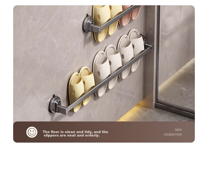 YOUQIN Suction Cup Shoe Rack, Bathroom No-Drill Wall-Mounted Storage Shelf, Shower Caddy Organizer 5