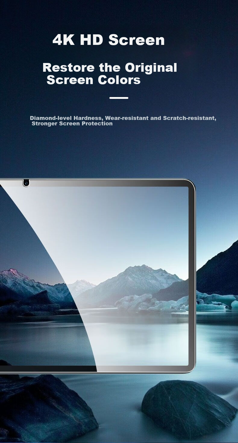 HBOALG Tempered Glass Screen Protector for Huawei MatePad Pro, 11-Inch Tablet Film, 2024 Model Tablet Protective Film, HD Anti-Drop Anti-Fingerprint Full-Screen Coverage Glass Film 9