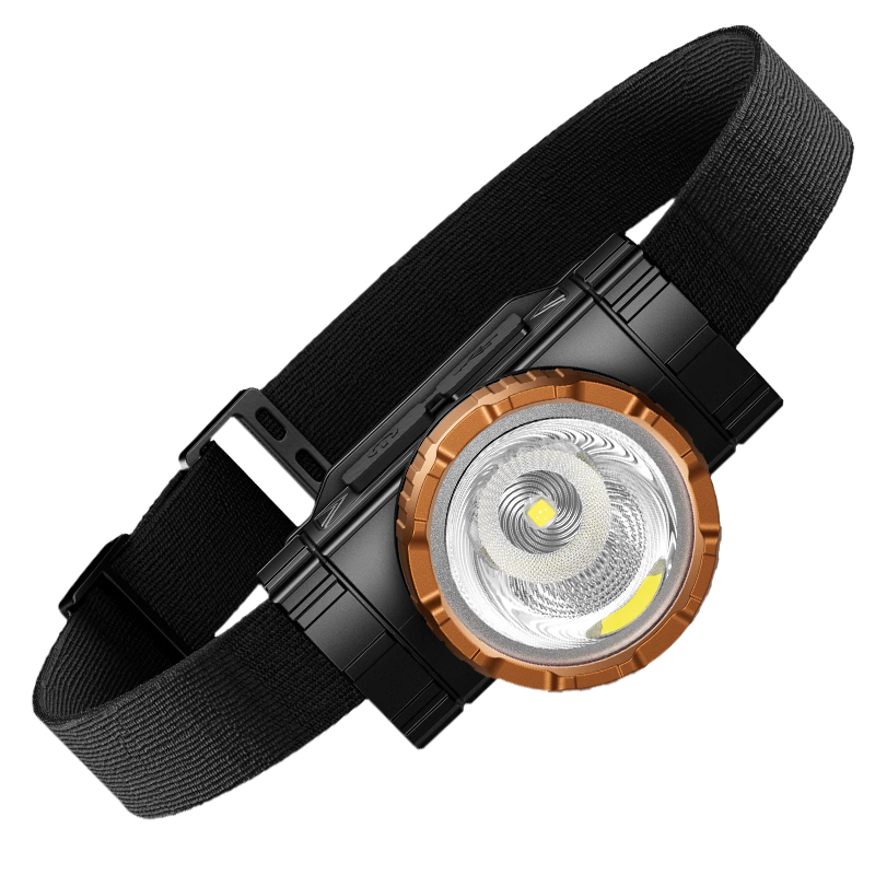 Shenhuo HL96 Gold Ring Edition Rechargeable High-Brightness Headlamp for Night Fishing Outdoor Lightweight Long-Lasting