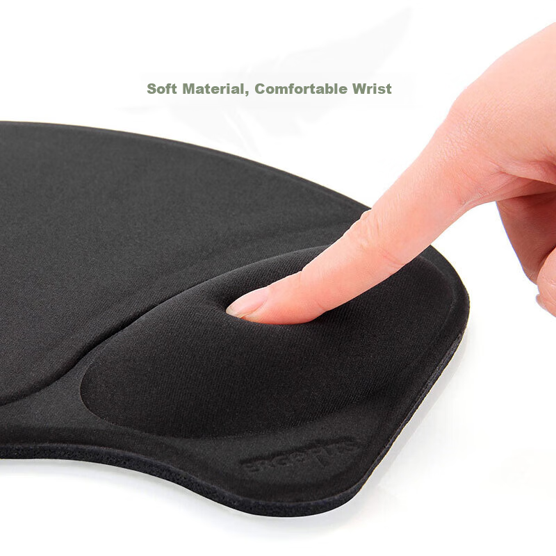 ECOLA Extra Large Mouse Pad, Thick Warm Hand Rest Mat for Gaming, Office, Laptop And Desktop Computer Use, Black Desk Pad