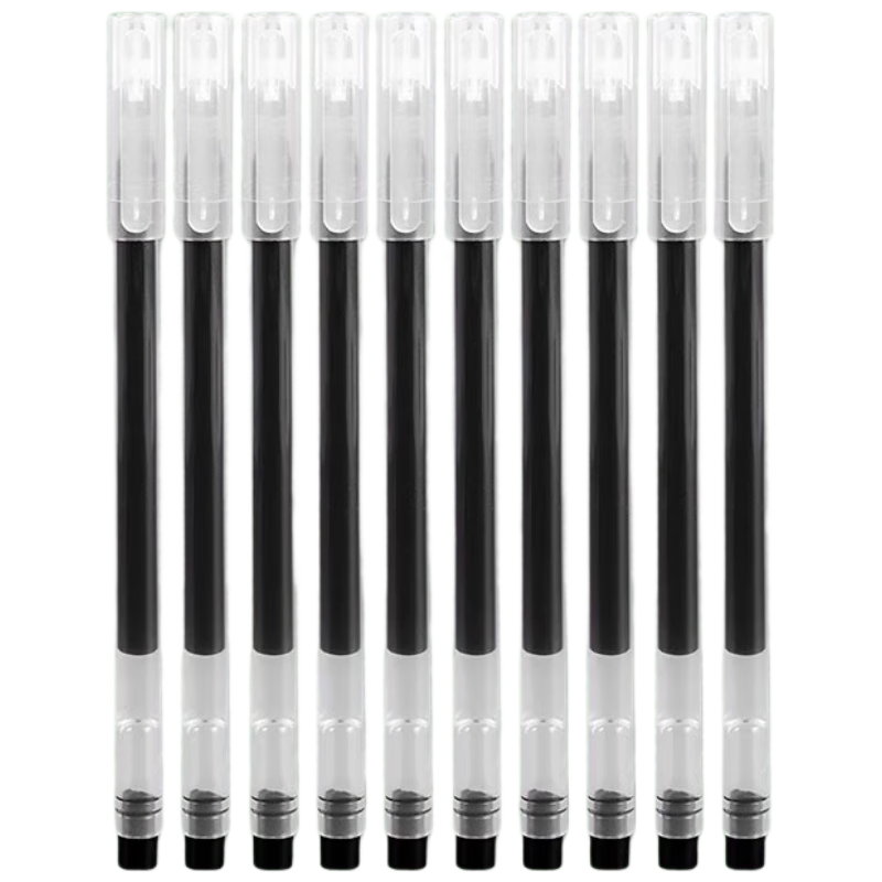 BEIFA Giant Capacity 0.5mm Black Ink Liquid Rollerball Pen, 10 Black + 10 Blue, Exam Essential