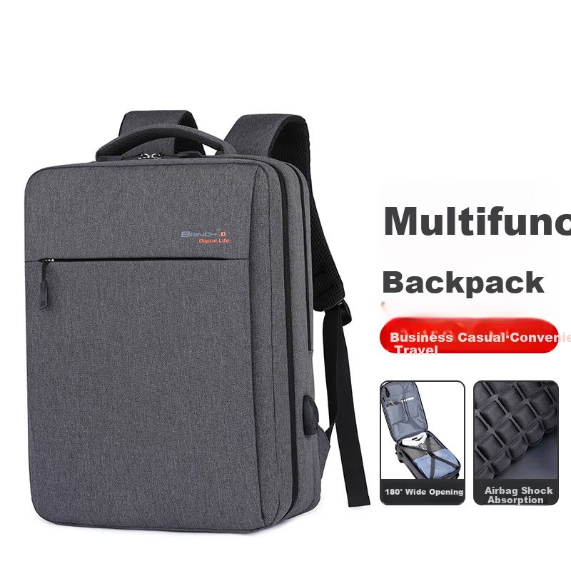 BRINCH Laptop Backpack 14/16 Inch Business Travel Large Capacity Shockproof Suitable for Apple Huawei Laptops