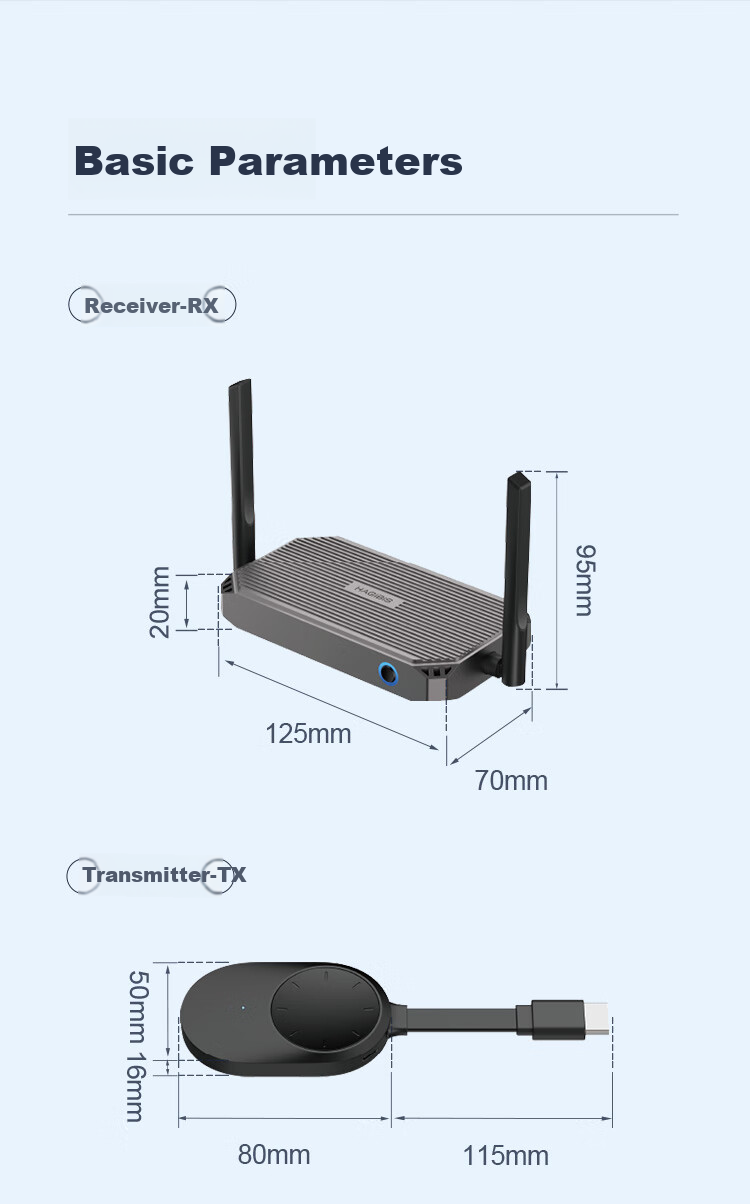 Hagibis Wireless Screen Mirroring Device, HDMI Point-To Screen Mirroring Receiver And Transmitter, Audio-Video HD Transmission, Suitable for Phones, Computers, TVs, Projectors, Monitors, Home Use, Meetings, And Office Work 15
