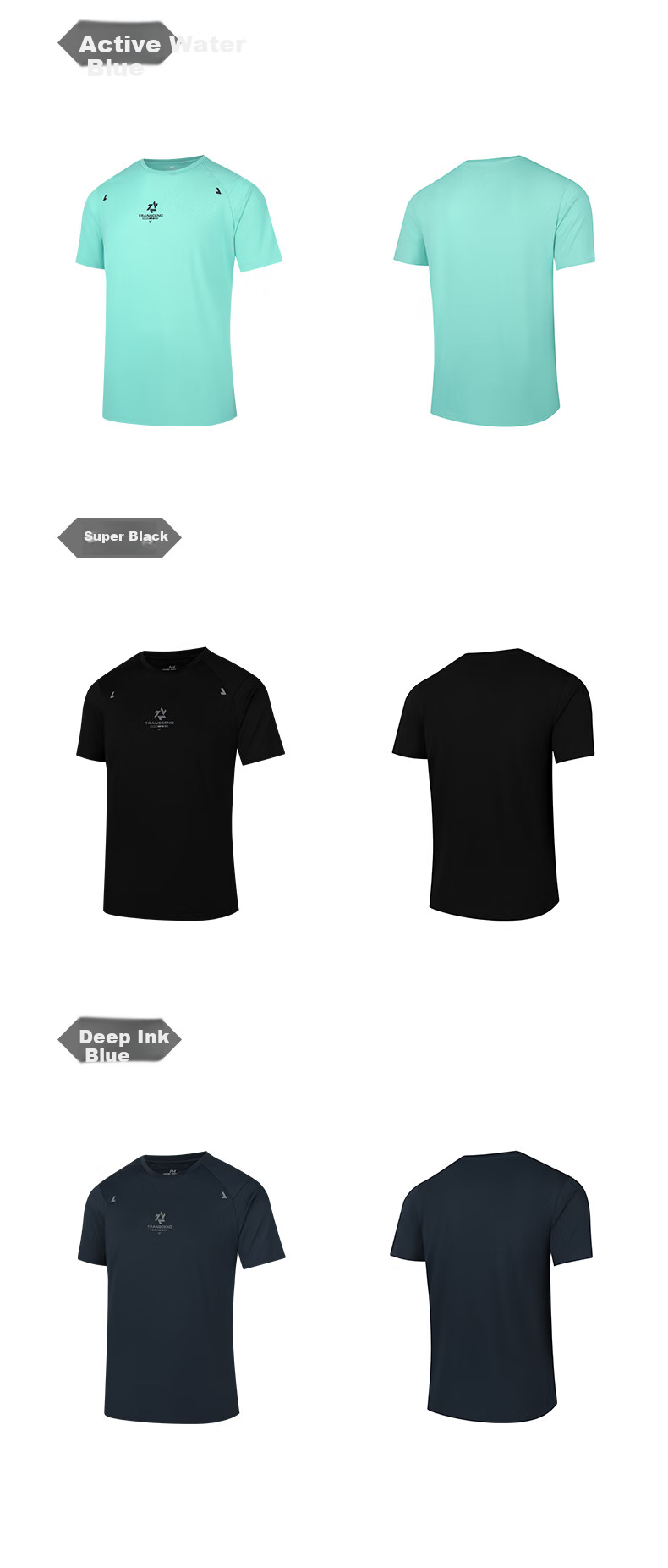 361° Men's Short-Sleeve T-Shirt, Summer Quick-Dry Sportswear, Casual Running Fitness Loose Top, Half Sleeve, 652524130-1 30