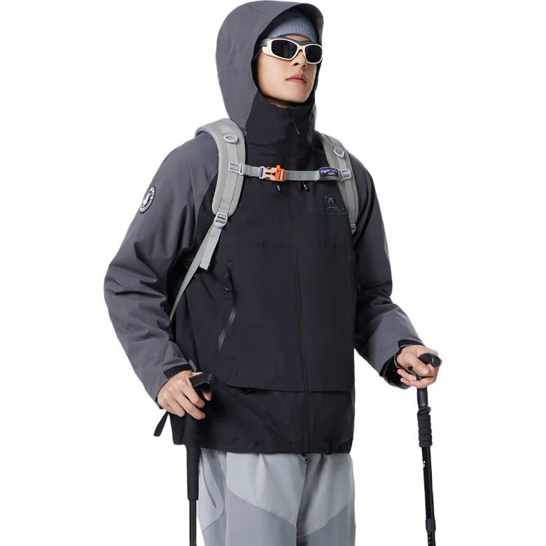 CAMEL Men's Outdoor Jacket, Three-In Windproof And Waterproof Coat, Hiking Wear for Men And Women, M34CA49650