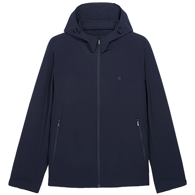 Goldlion Cloud Wing Jacket 2025 Spring Summer Men's Sun Protection UV Resistant Hooded Lightweight Coat Navy Blue M