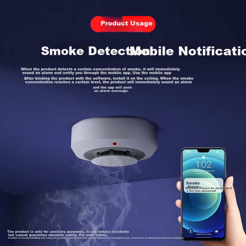 PGST WiFi Smoke Alarm for Home And Business Fire Detection with Remote Mobile Alert PA-441