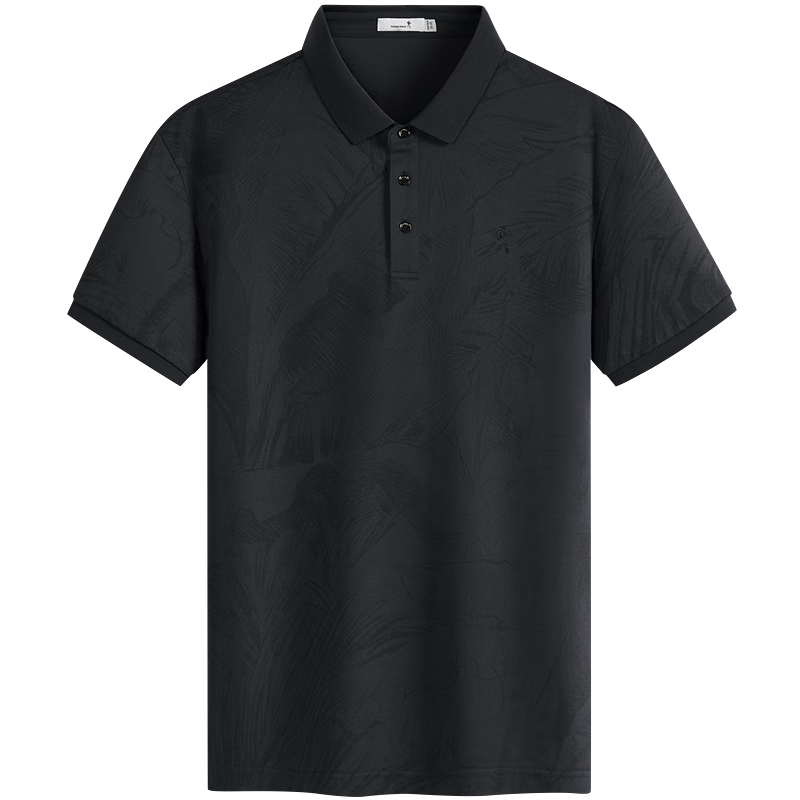 DANCING WOLVES [Mulberry Silk Cool Touch] Men's Short-Sleeve T-Shirt, High-End Polo Shirt for Summer, 7A Antibacterial All-Over Print Top, Men's Clothing